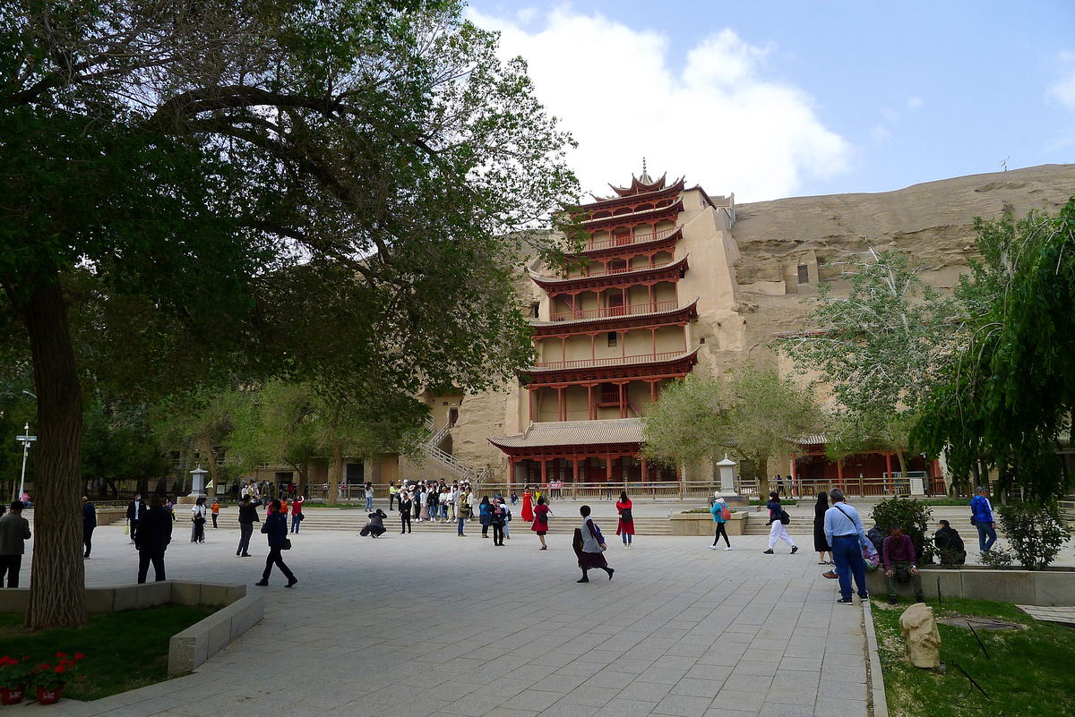 The fore-temple of the Great Buddha at Mogao Caves