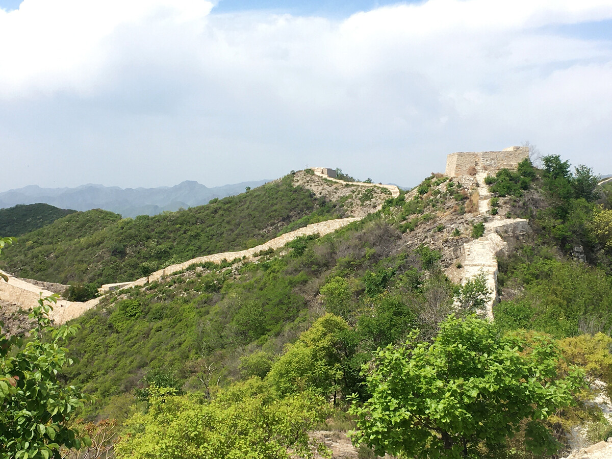 Foundations of Great Wall towers.