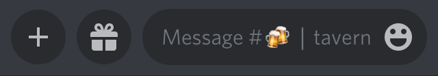 Screenshot of Discord mobile app image upload icon