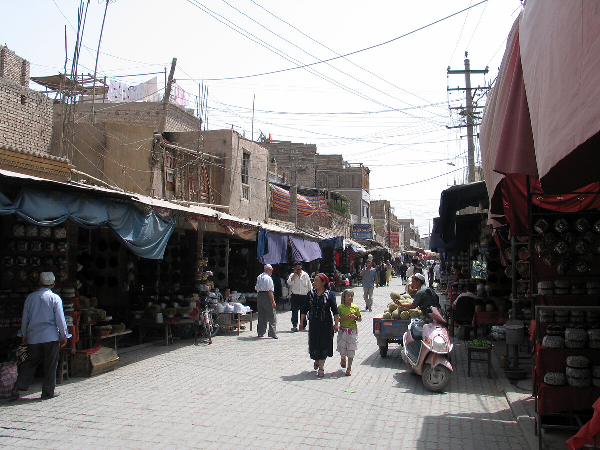 Streets in Kashgar.