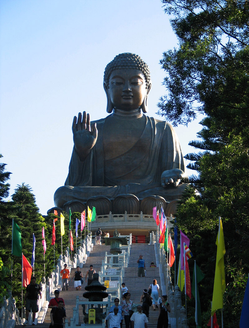 Stairs to the Tiantan Buddha