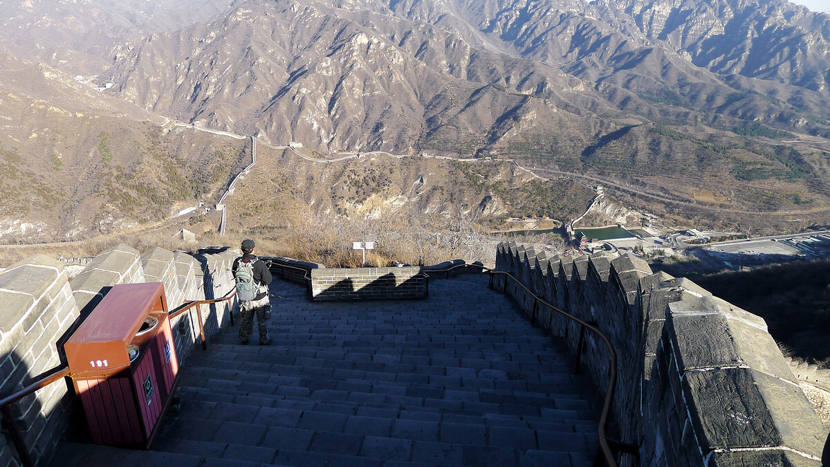The high point of the west side of the Juyongguan Great Wall