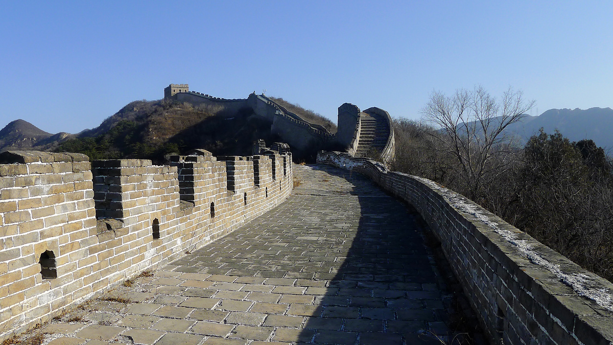 The top tower on the Great Wall at Qinglongqiao