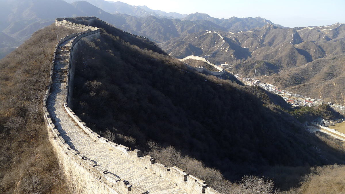 The top section of the Shuiguan Great Wall