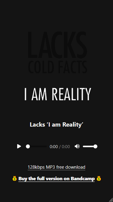A gif screen capture that shows the basic workings of the interactive story at lackscoldfacts.com
