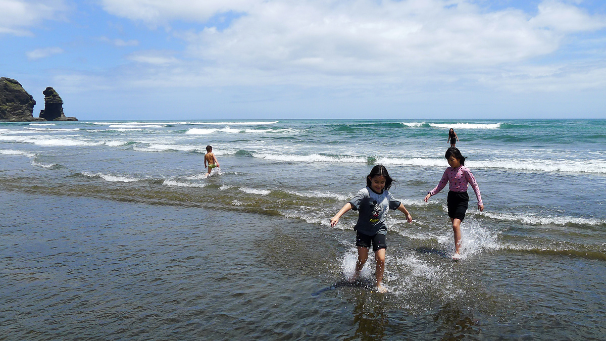 In the shallows