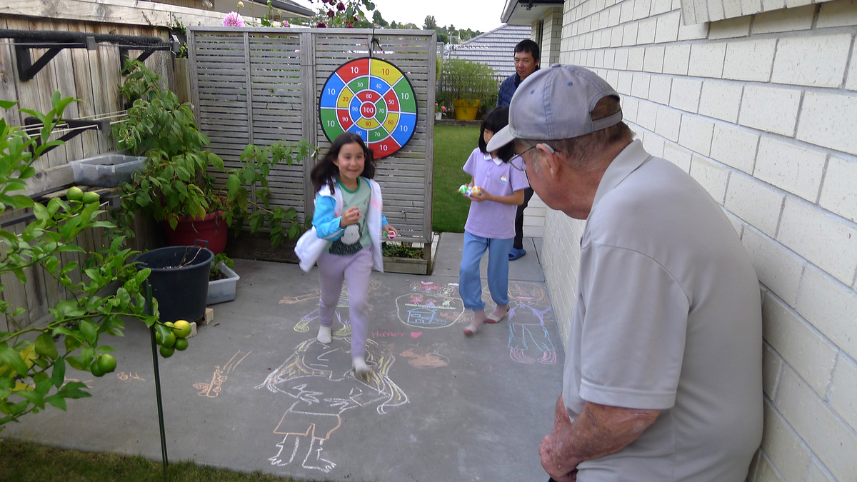 Playing outside