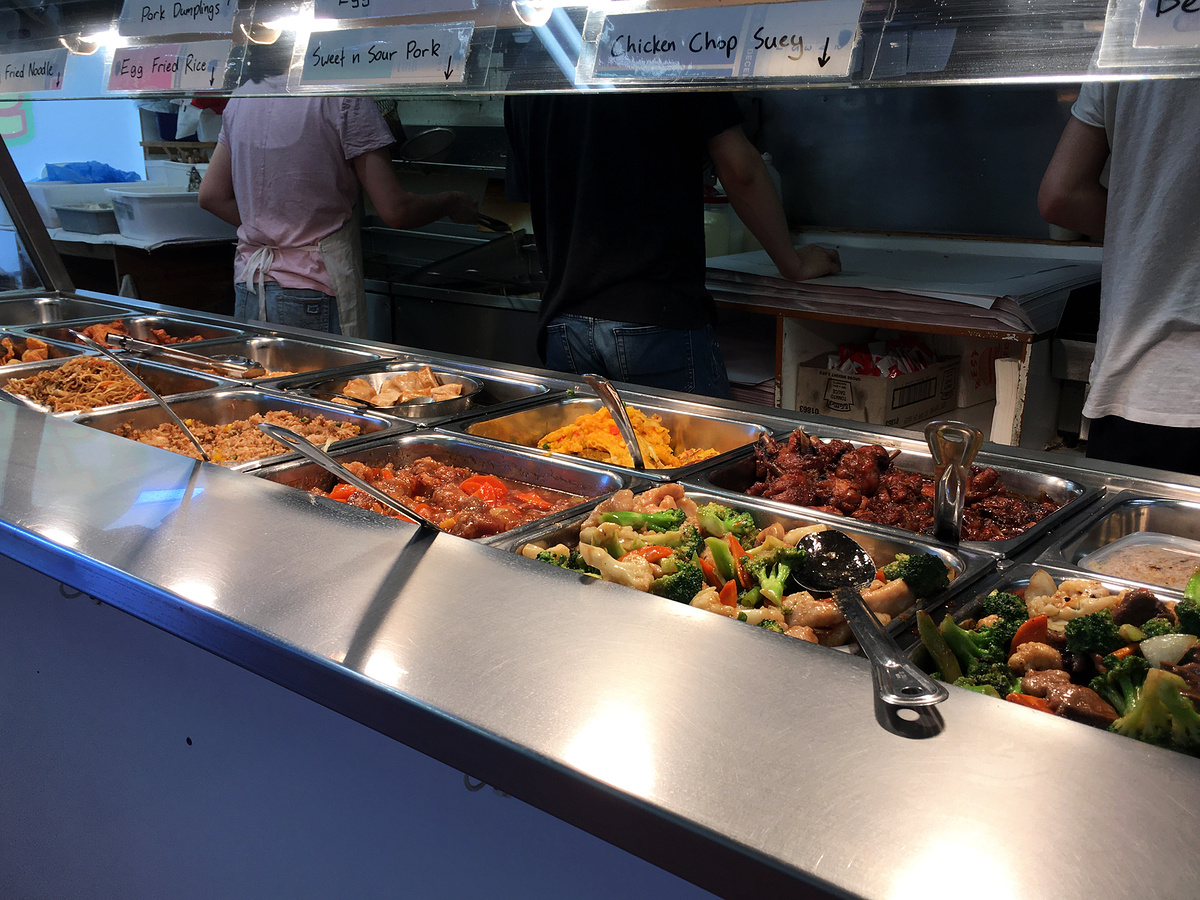 Chinese ‘smorgasbord’ at the local fish and chip shop