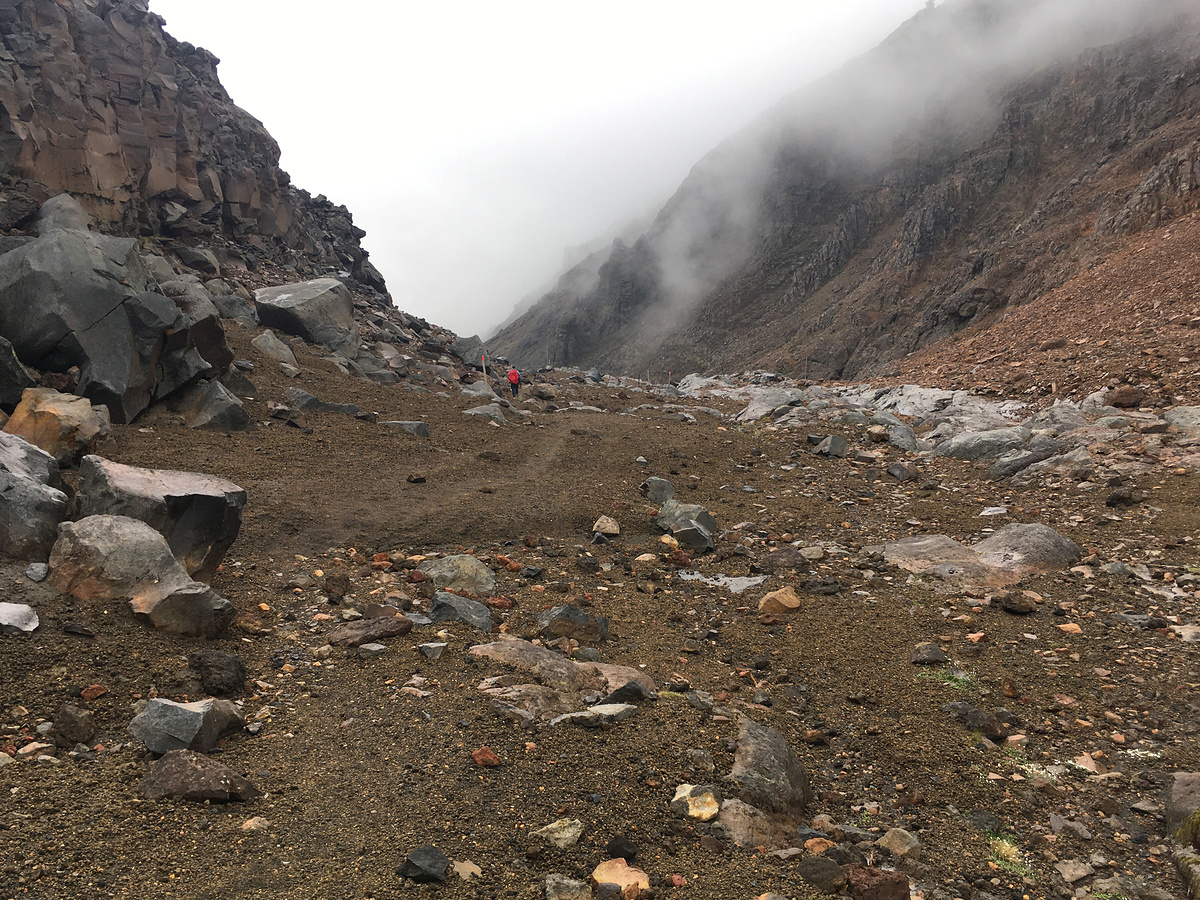 Rocks and mist