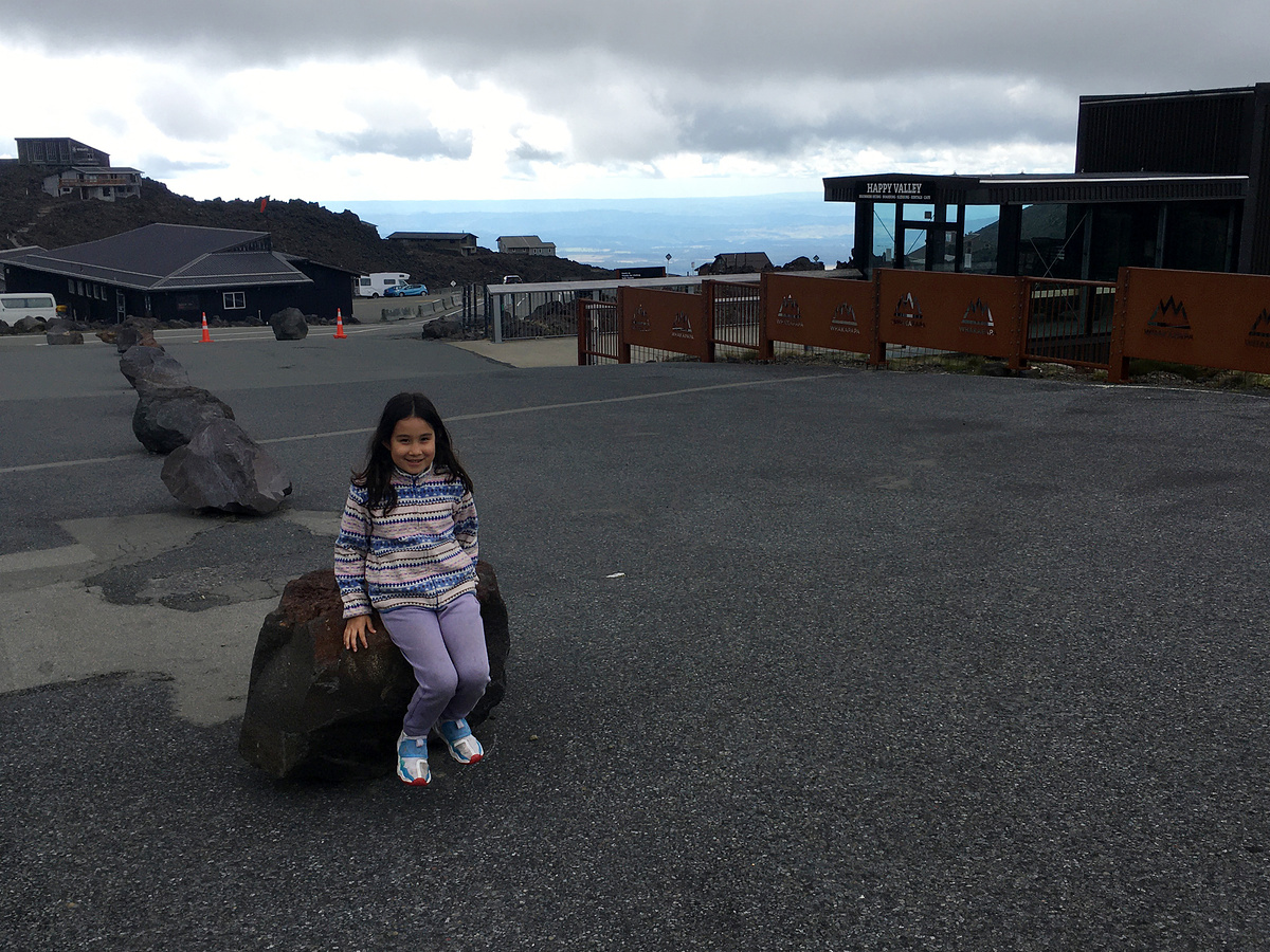 Little H at the Top of the Bruce car park