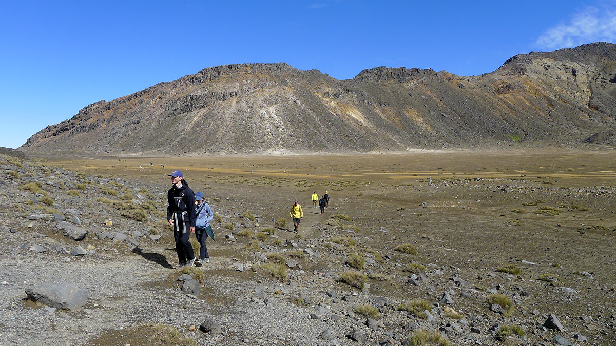 The track into South Crater, Tongariro Alpine Crossing