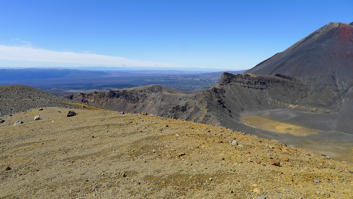 Views from the lower part of the Tongariro summit track