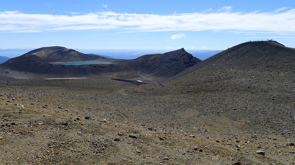 Central Crater and Blue Lake