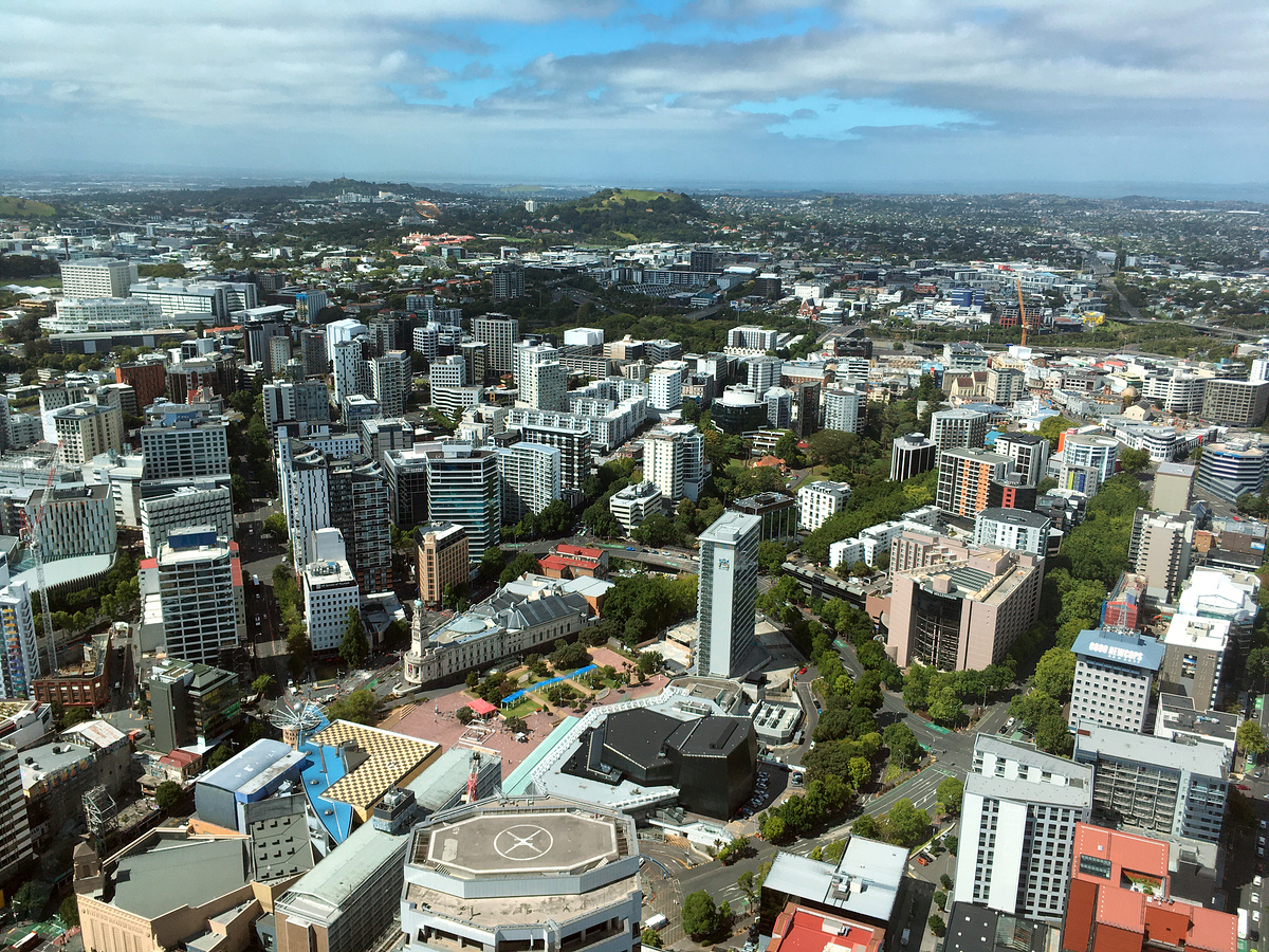 A view from Auckland’s Sky Tower.