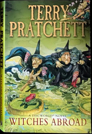 Terry Pratchett ‘Witches Abroad’ book cover
