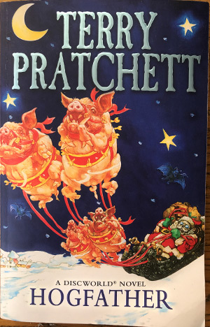 Cover image of Hogfather by Terry Pratchett.