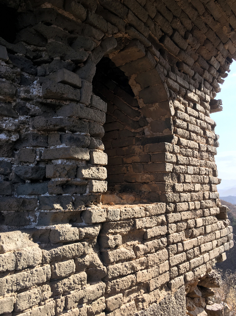 The filled arch on the north side of the hidden arch.