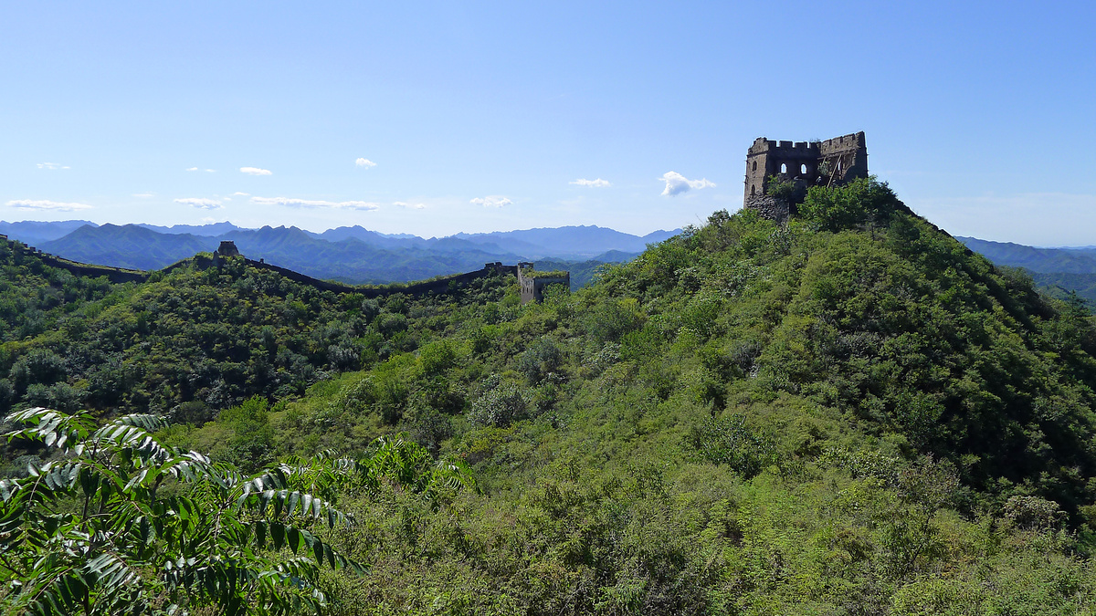 Views towards 24-Eyes Tower from outside the wall.