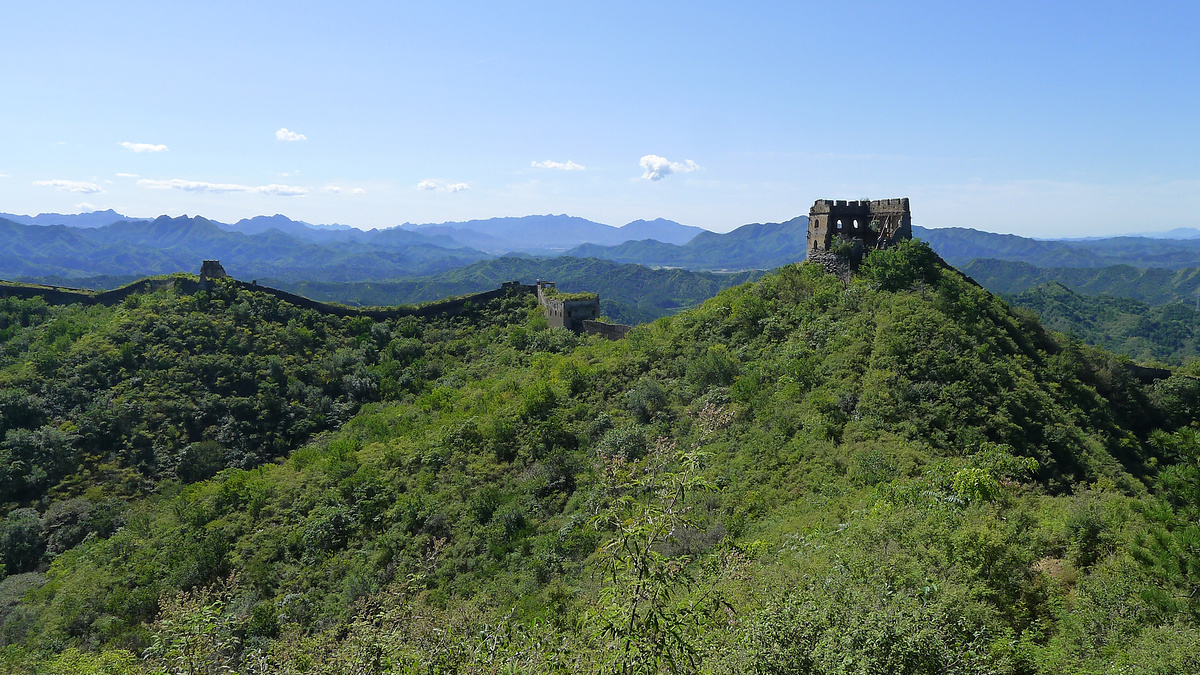 Views towards 24-Eyes Tower from outside the wall.