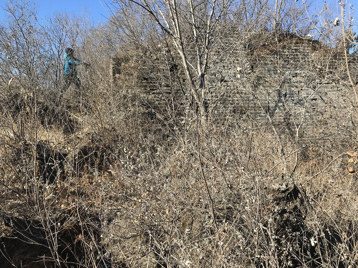 Foundation of a Great Wall tower at Qiangzilu