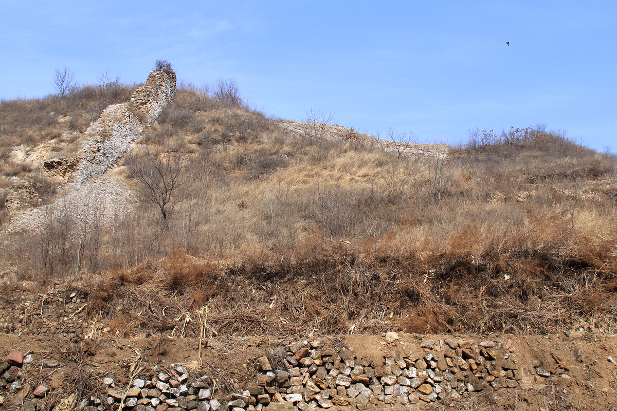 Foundation of ruined Great Wall