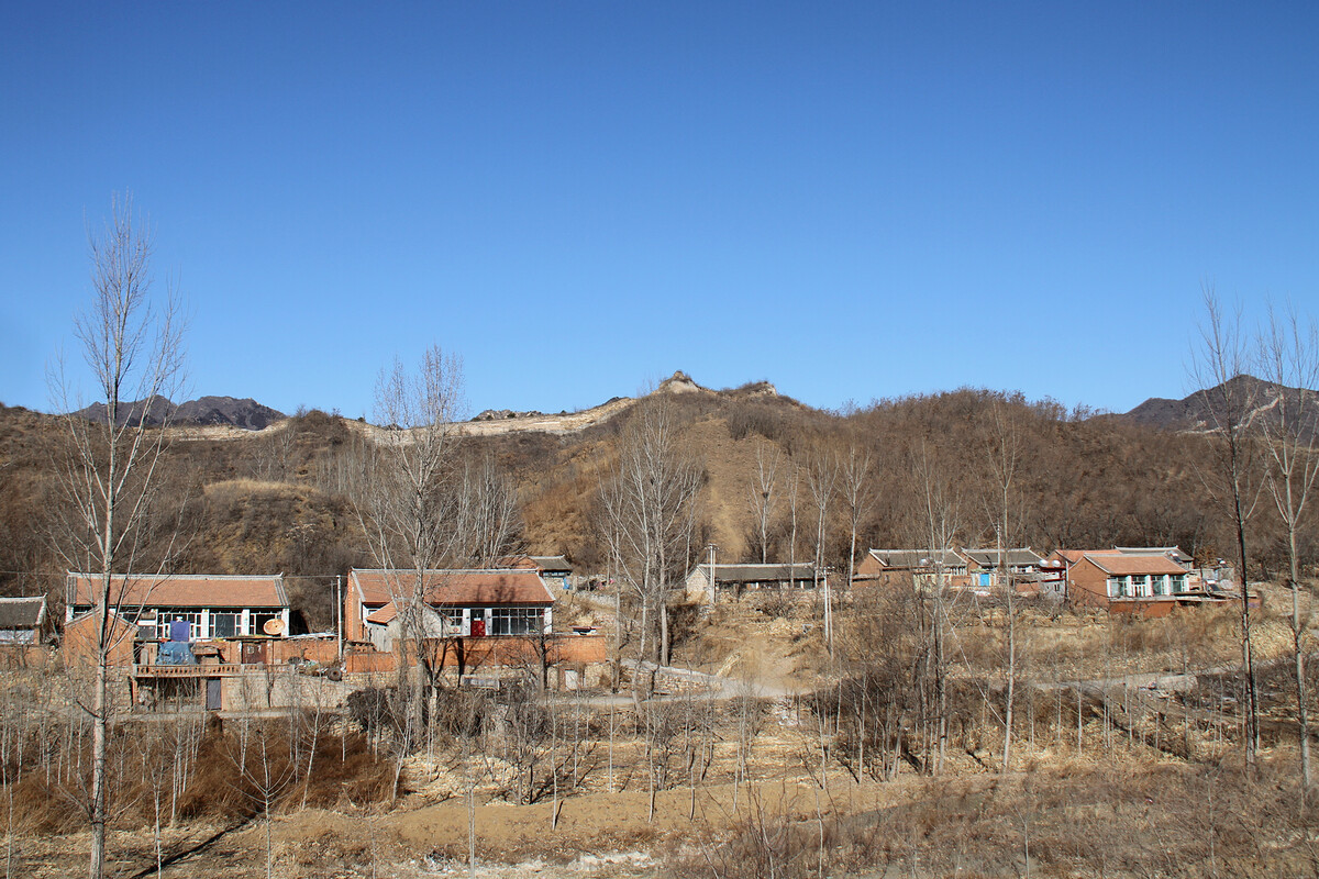Great Wall on a ridge above Kongtai Village