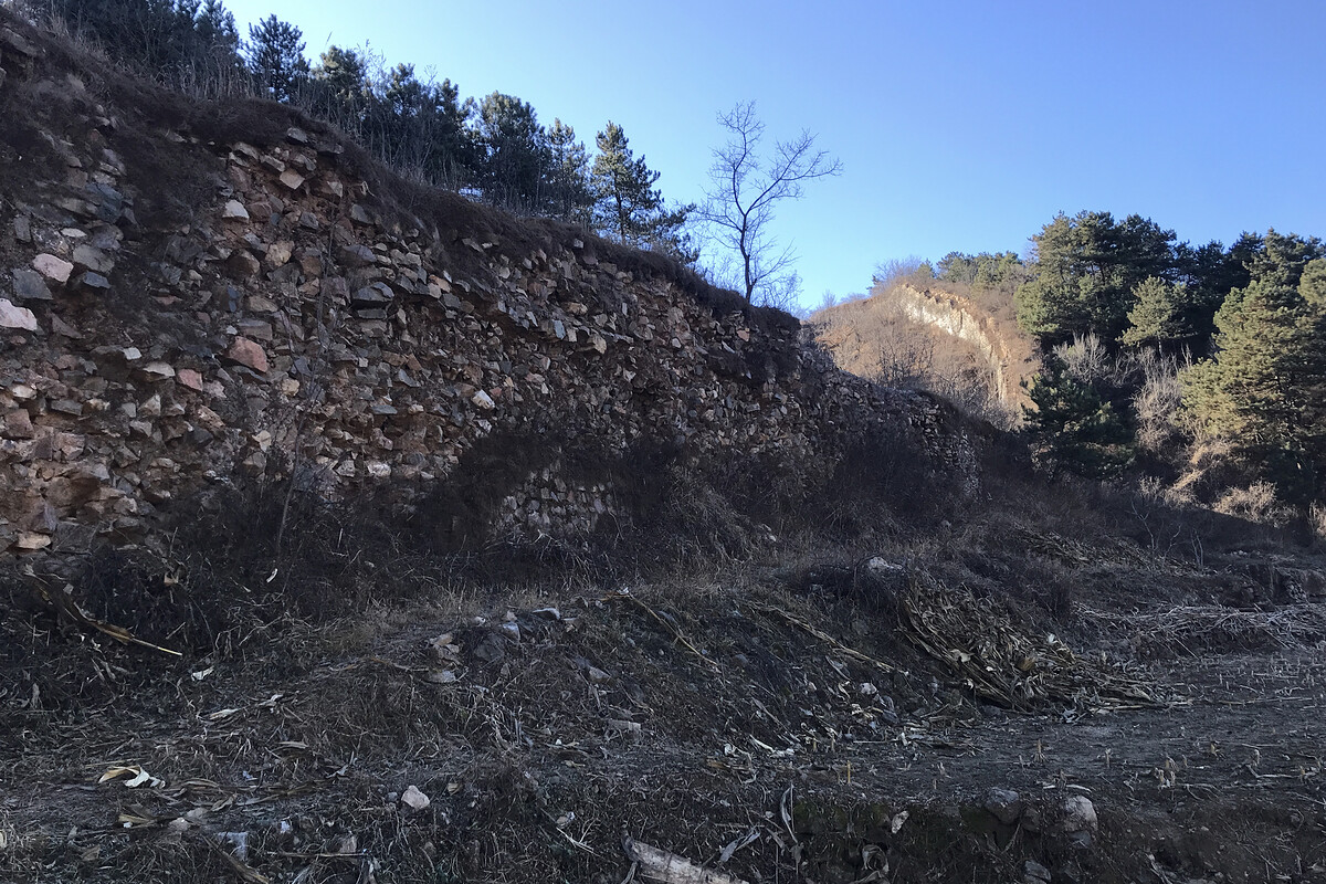 Foundation of ruined Great Wall