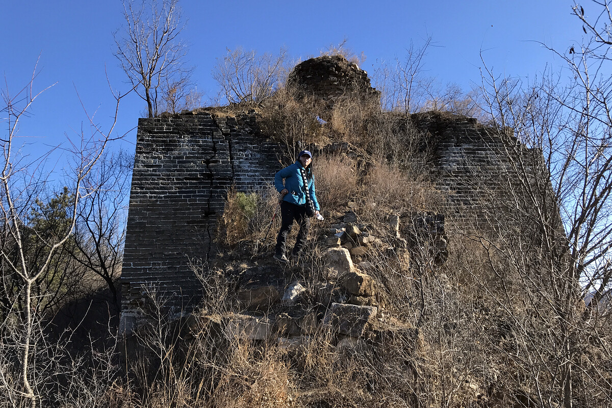 The base of a ruined tower.