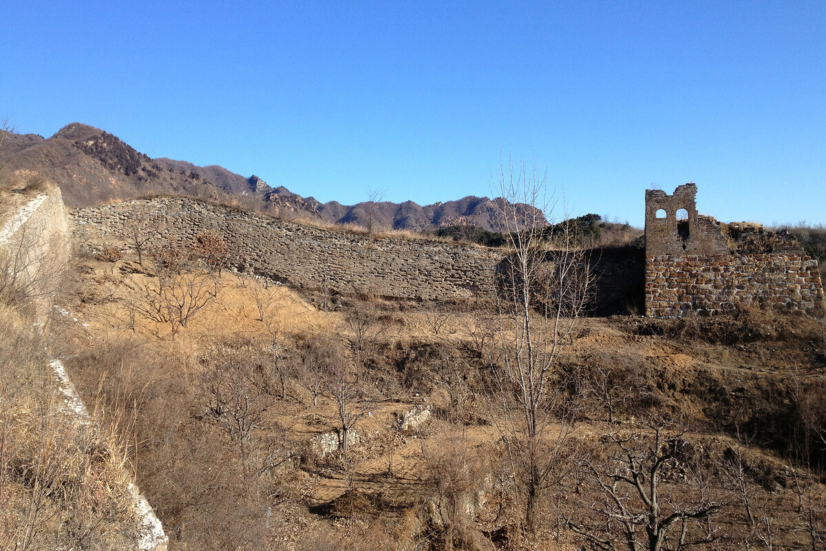 A Great Wall tower at the end of a short spur wall