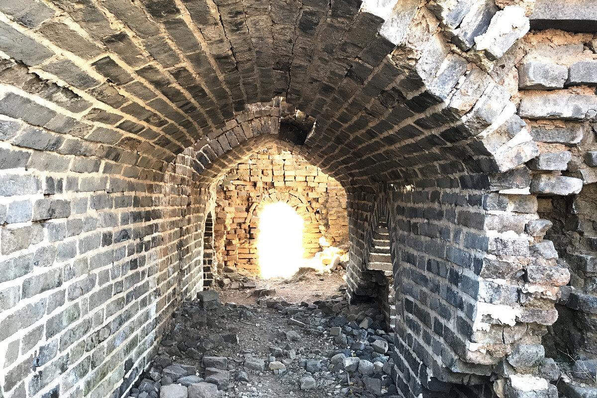 Inside a Great Wall tower