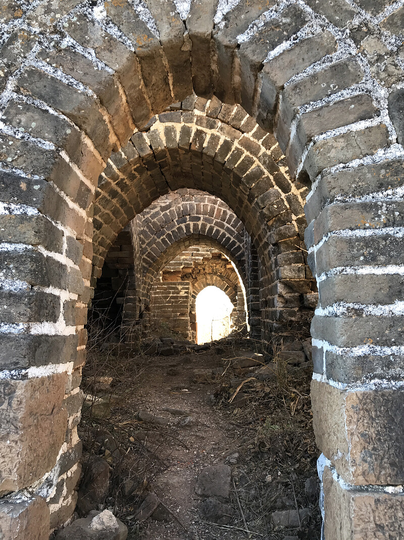 Arches inside the tower