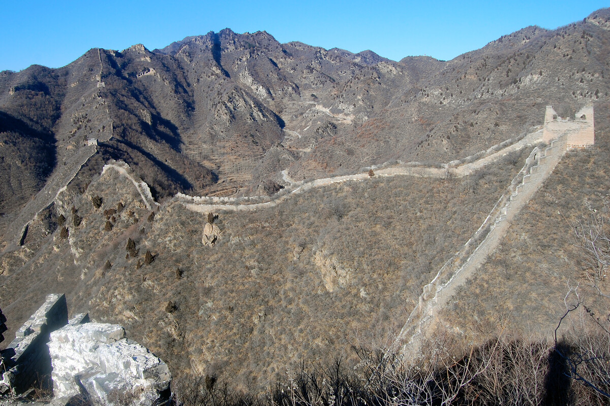 Great Wall and hills