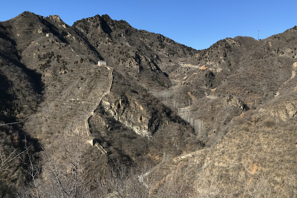 Great Wall and towers on a ridge