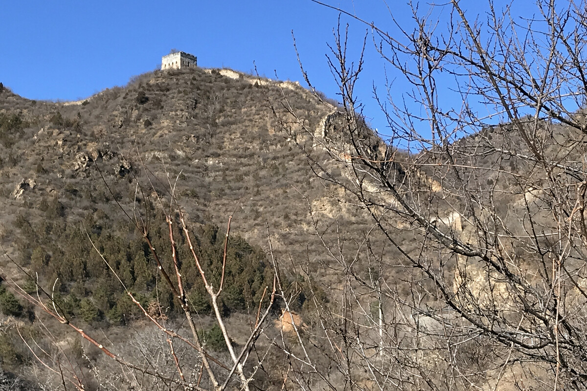 Great Wall tower on a hill
